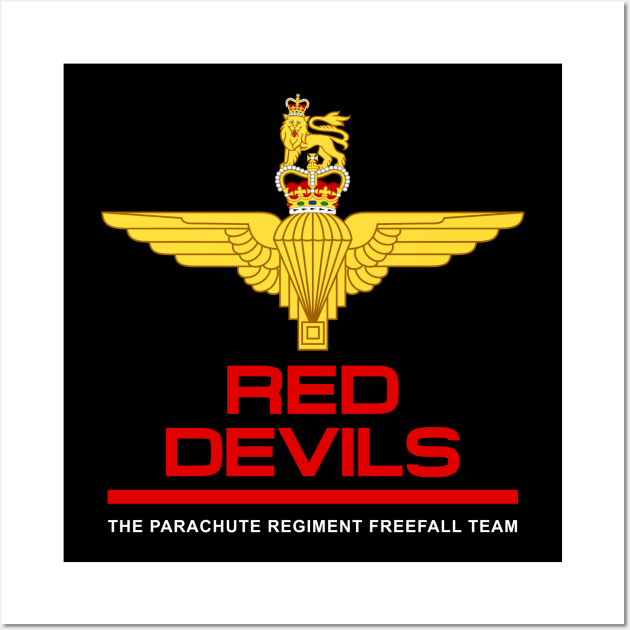 Mod.2 Red Devils Parachute Team Wall Art by parashop